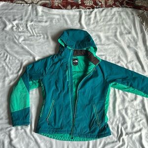 Northface green jacket